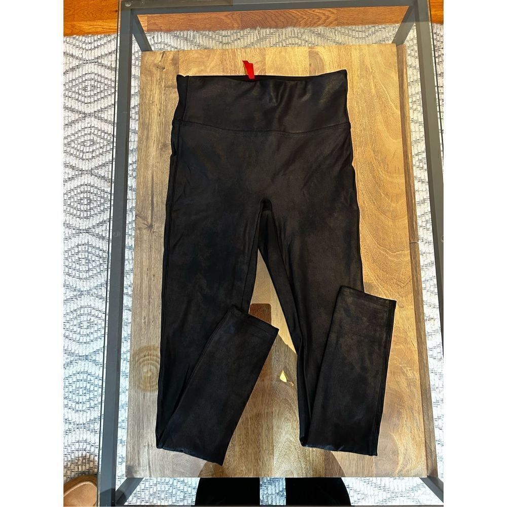 Spanx Faux Leather Leggings Black Medium - Picture 2 of 4